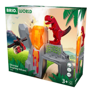Dinosaur Erupting Volcano